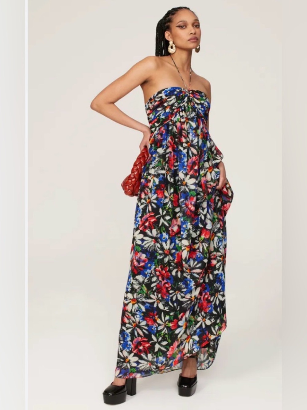 Ronny Kobo
Avril Maxi Floral halter Maxi Dress size small beautiful and flowy